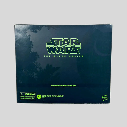 Star Wars The Black Series Heroes of Endor collectible figure box by Hasbro.