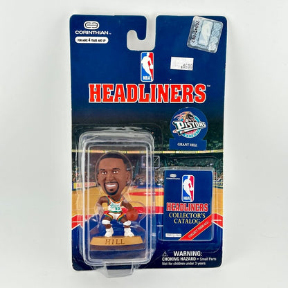 NBA Headliners basketball player figurine packaging with Grant Hill on a white background