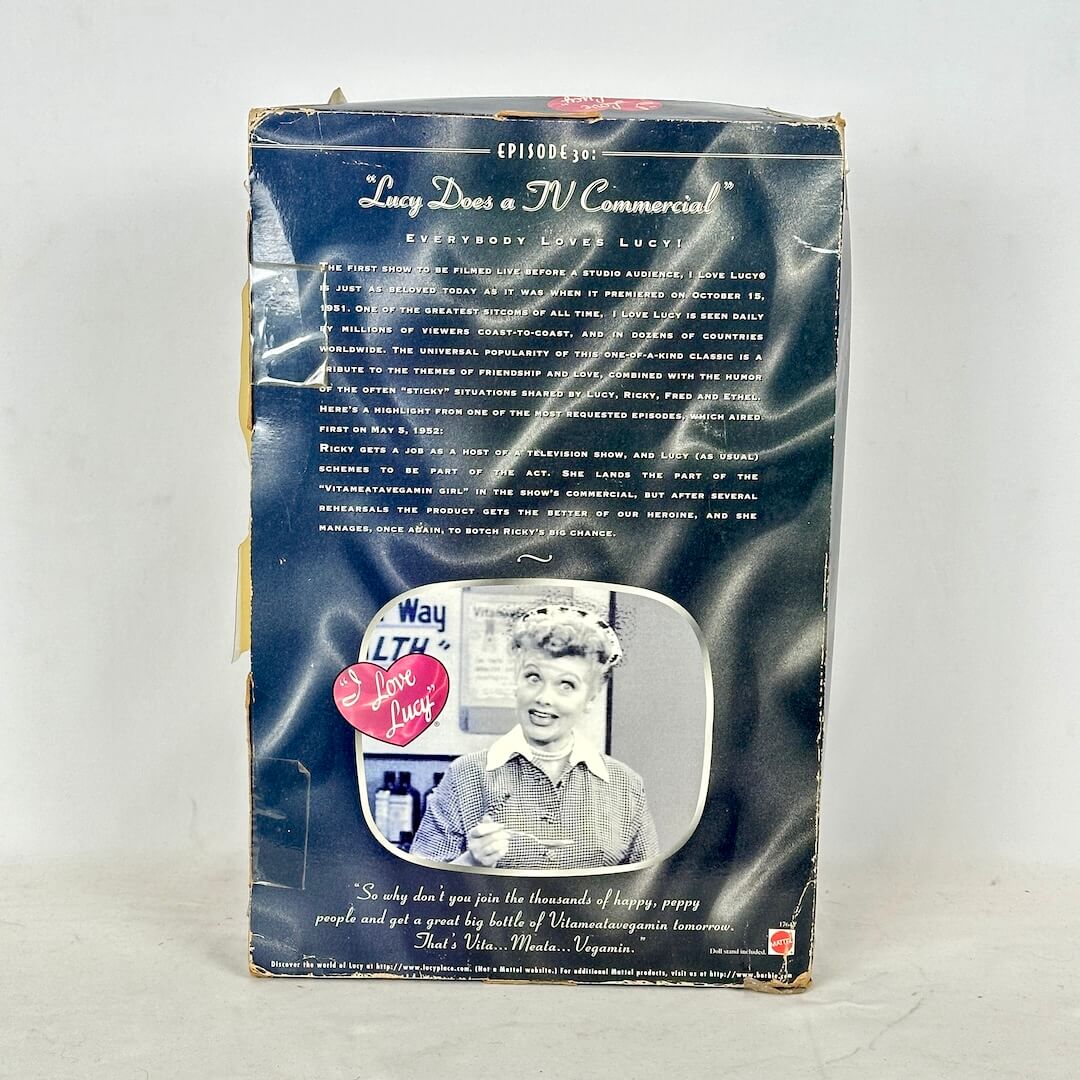 Vintage TV show packaging with a character and text on a blue background