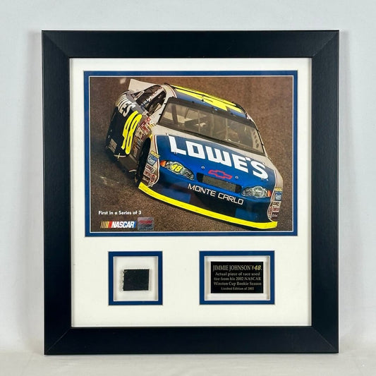 Jimmie Johnson #48 Framed Tire Piece