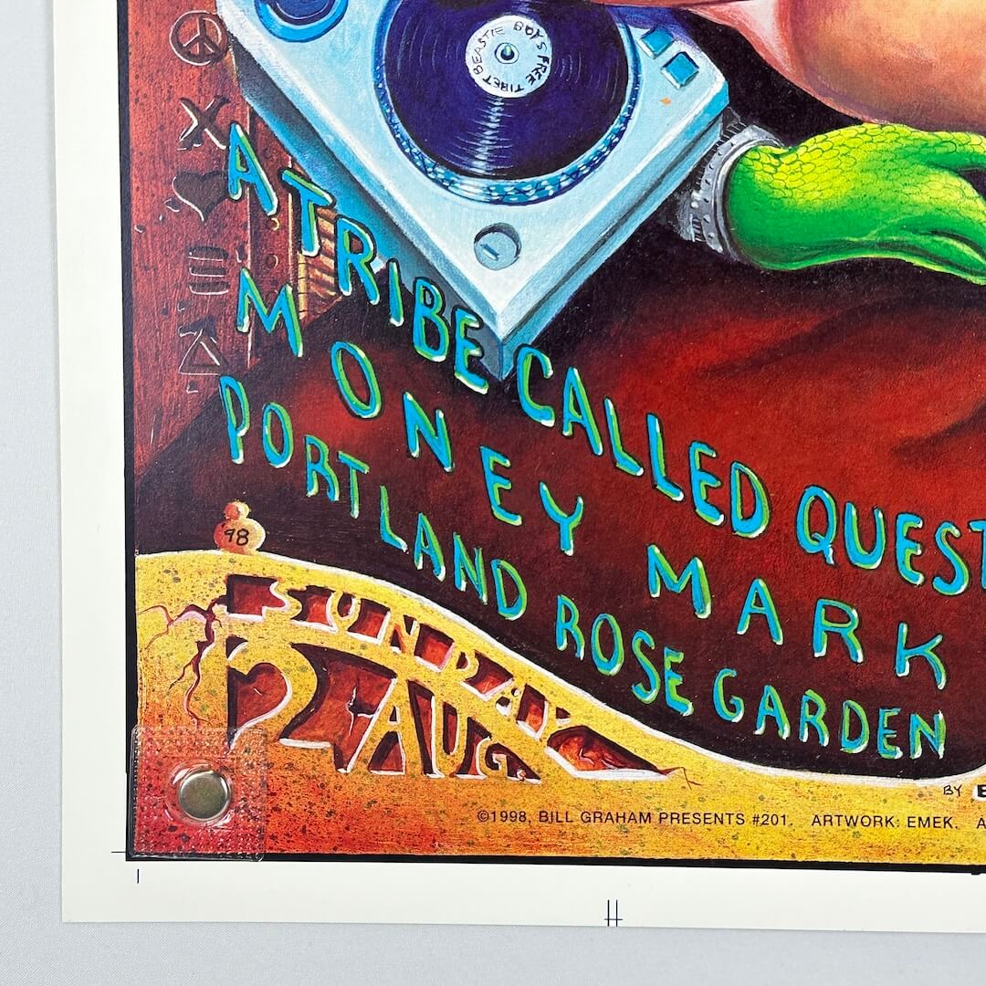 Top left section to show printer bearing marks. Event & copyright information visible. 