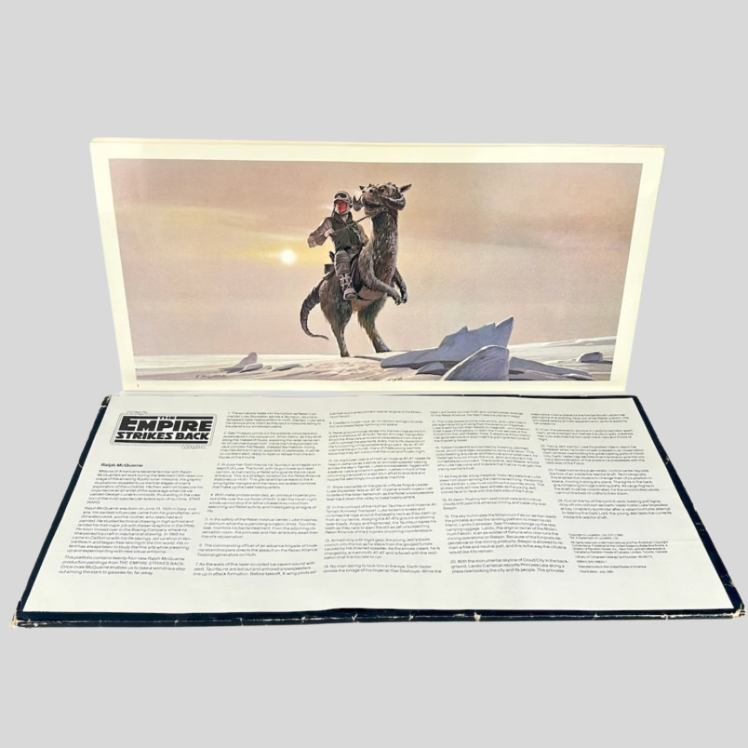 Star Wars art prints with original explanation page.