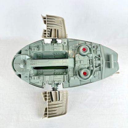 Toy model of a spaceship on a white background