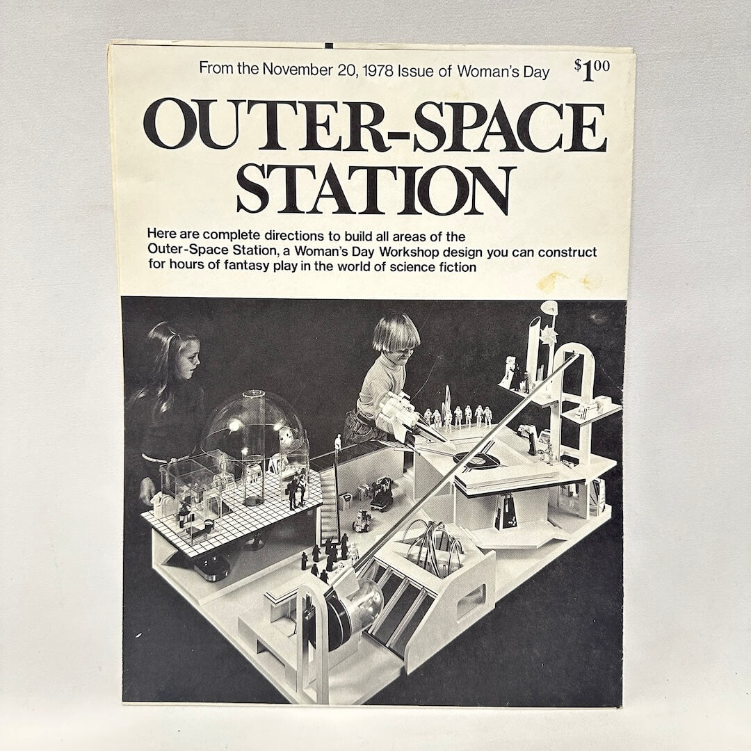 1970s 'Outer-Space Station' toy set instructions from Woman's Day magazine