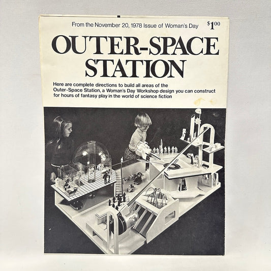 1970s 'Outer-Space Station' toy set instructions from Woman's Day magazine