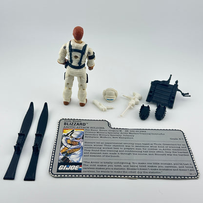 G.I. Joe action figure with accessories and character card on a white background