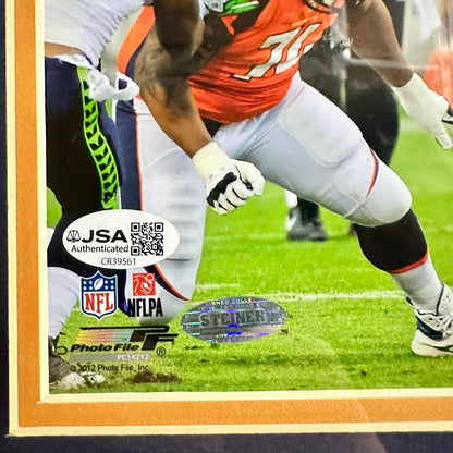 Close-up of authentication stickers from JSA and Steiner. 