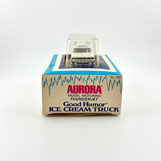 Model ice cream truck in packaging with Aurora branding on a white background