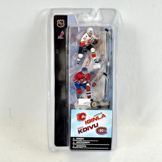 Hockey action figure in packaging with NHL branding