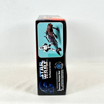 Star Wars Imperial Speeder Bike toy packaging on a white background
