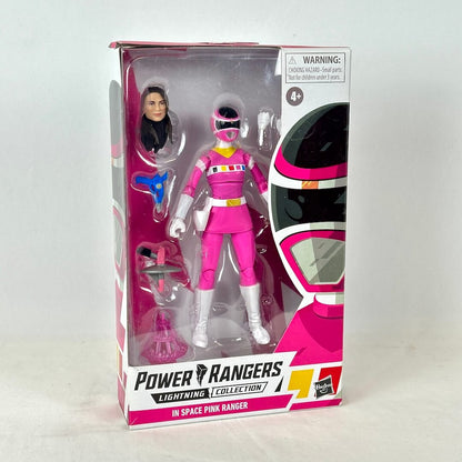 Hasbro Power Rangers Lightning Collection In Space Pink Ranger action figure in its original retail packaging.