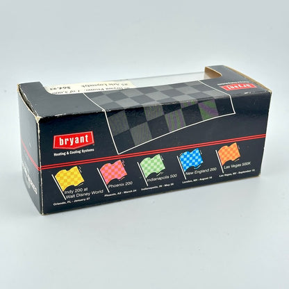 Box with Bryant logo and race track design on a gray background