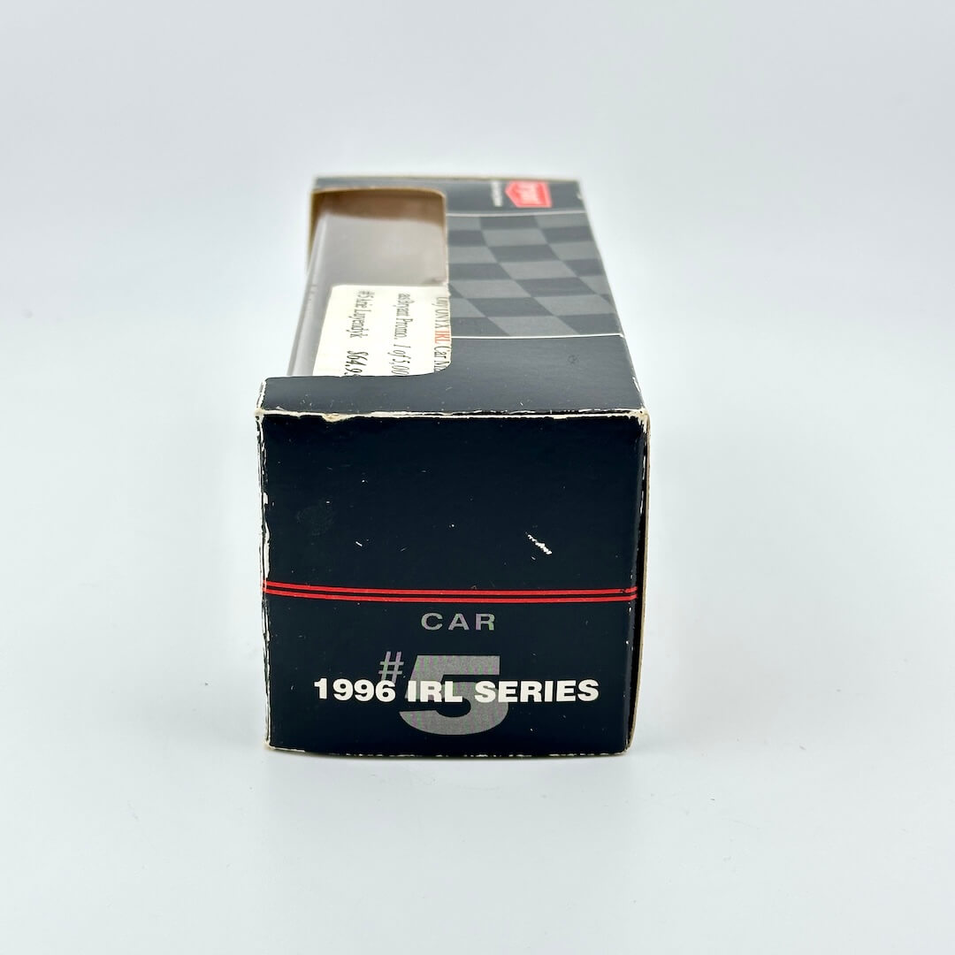 Black box with '1996 IRL Series' text on a white background
