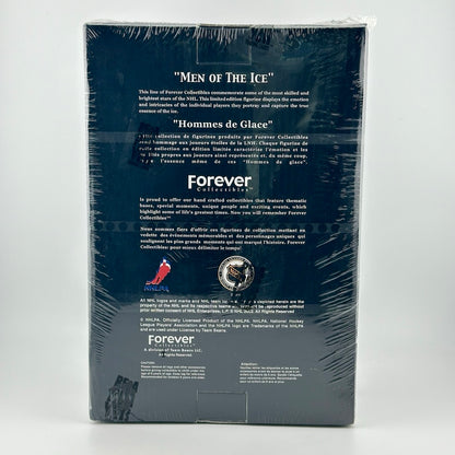 Black box with white text wrapped in plastic. 