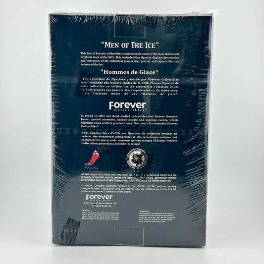 Black box with white text wrapped in plastic. 