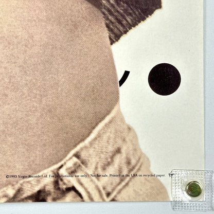 Bottom right corner of poster with good edges and corner. 