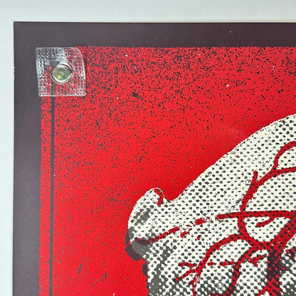 Top left corner showing no damage to corner or edges of poster. 
