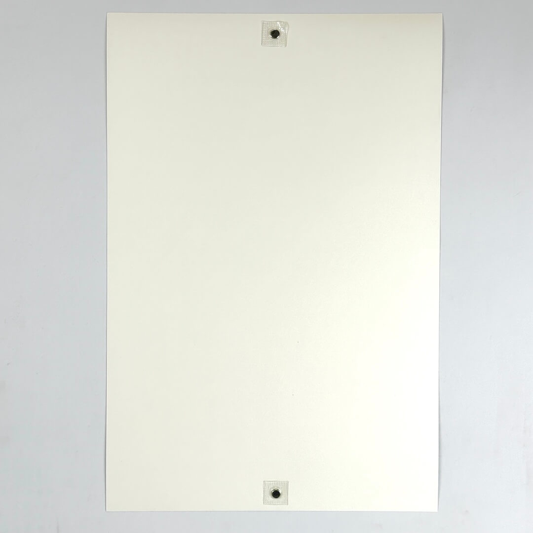 Backside of poster to show pristine condition. 