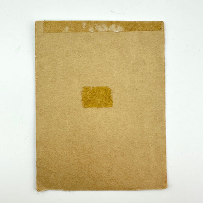 Backside of pass showing intact backing and adhesive scars.