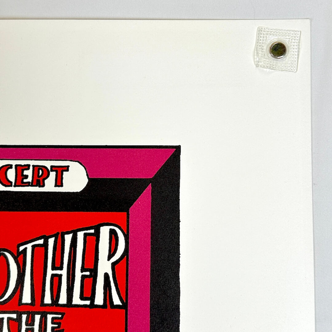 Top right corner of poster with crisp corner and clean edges, in mint condition. 