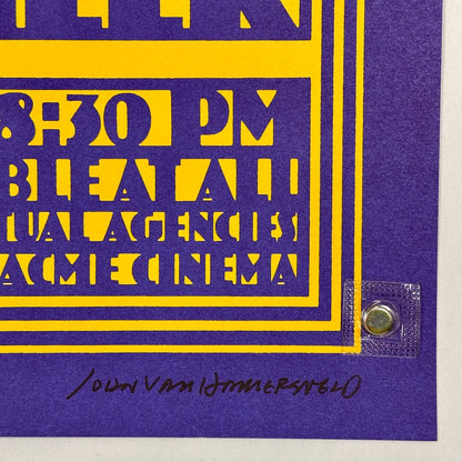 Bottom right corner of poster in mint condition. 