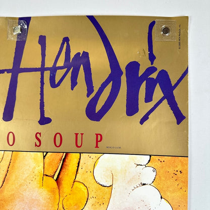 Top right corner of poster with some scuffing