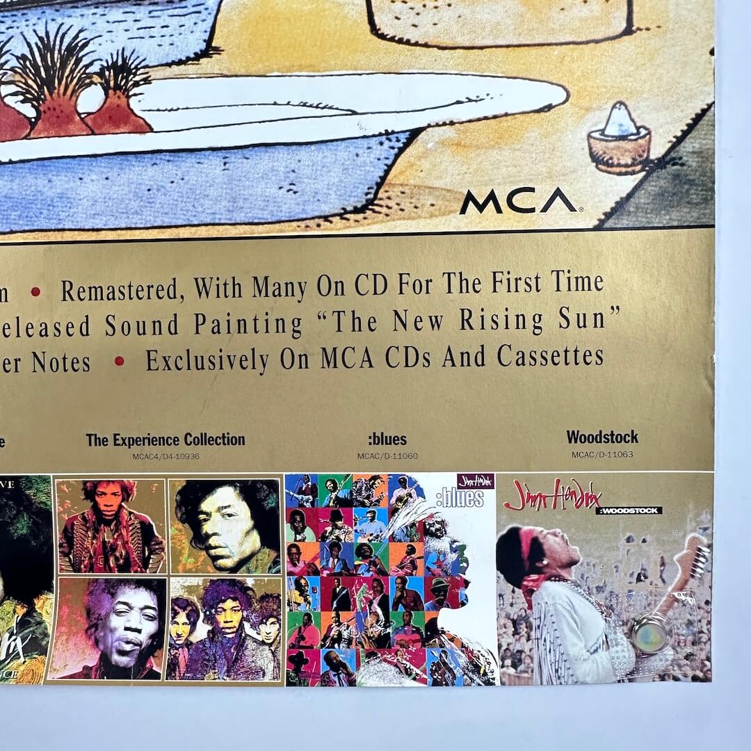 Bottom right corner of poster with light edge wear