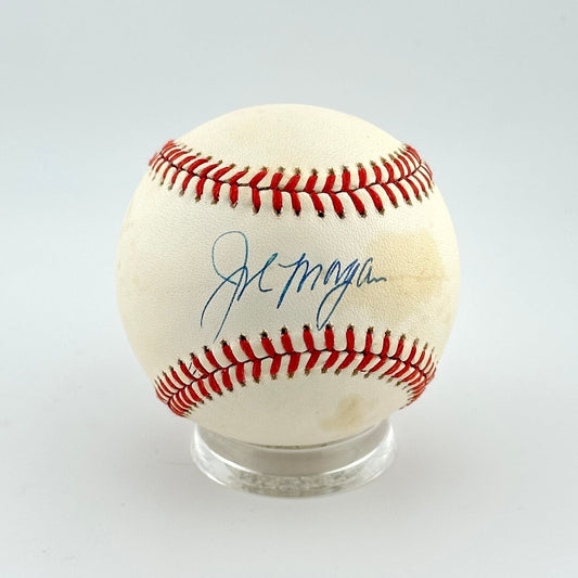 Baseball with autograph on a white background