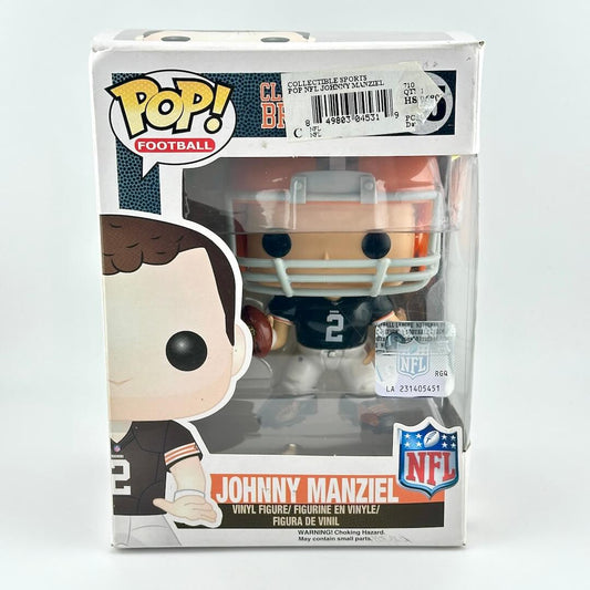 Funko Pop! vinyl figure packaging with NFL branding on a white background