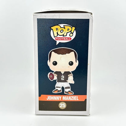 Funko Pop! Football Johnny Manziel figure packaging on a white background