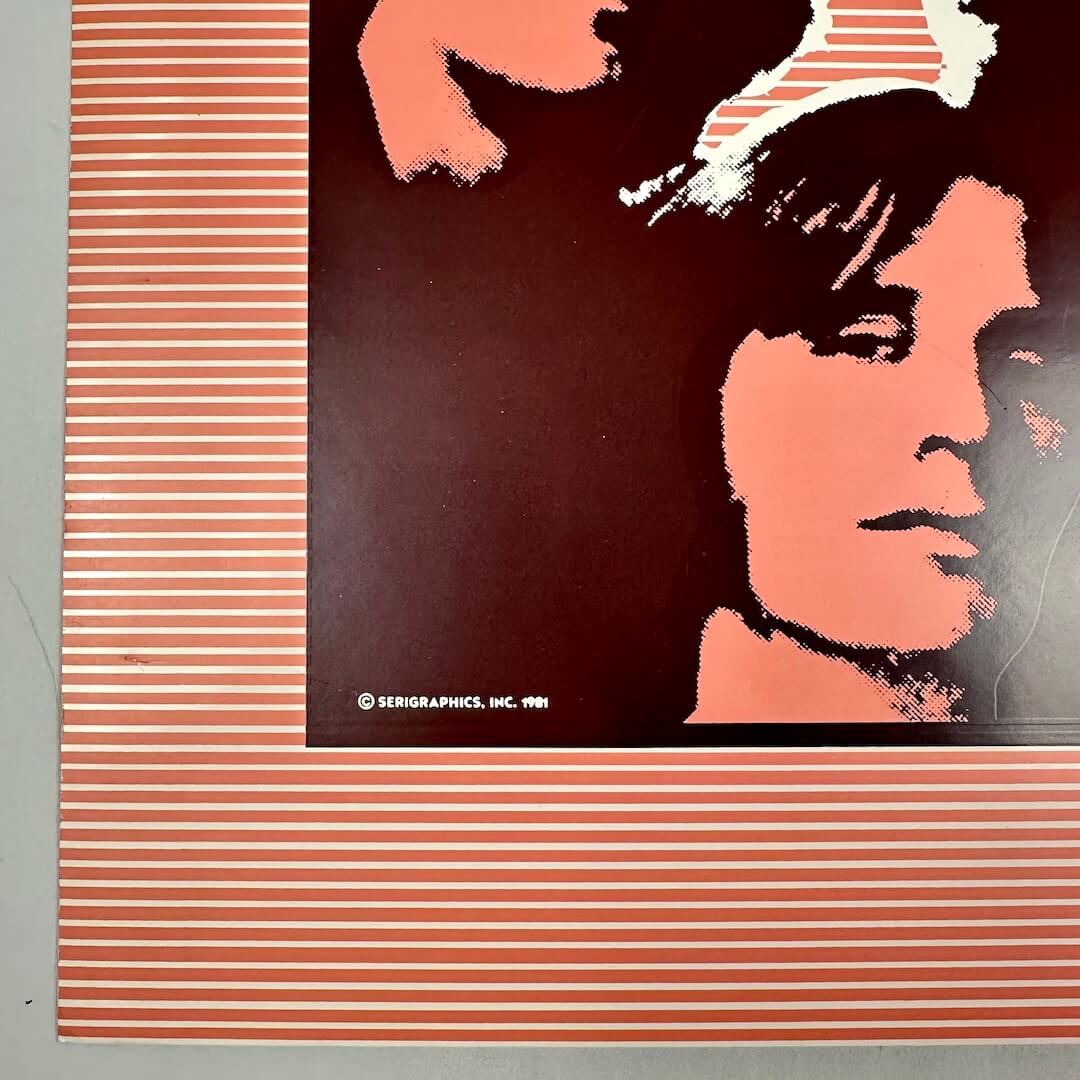 Bottom left corner of poster in near mint condition. 