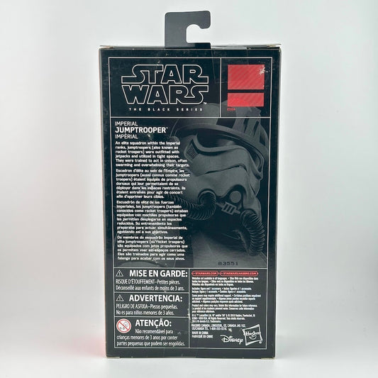 Back panel of Star Wars action figure packaging featuring character lore and sketch, and product information. 