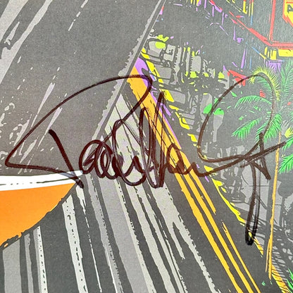 Close-up of Paul Stanley's signature. 