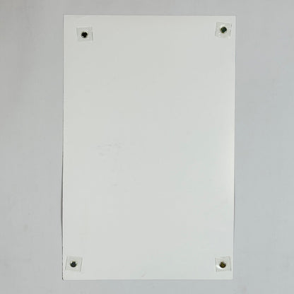 Backside of poster to show placement of soft crease/roll point. 