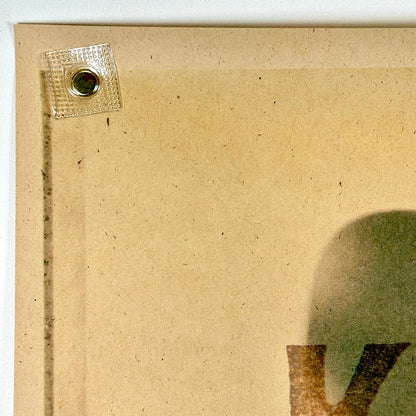 Top left corner of poster with good edges and sharp corner.