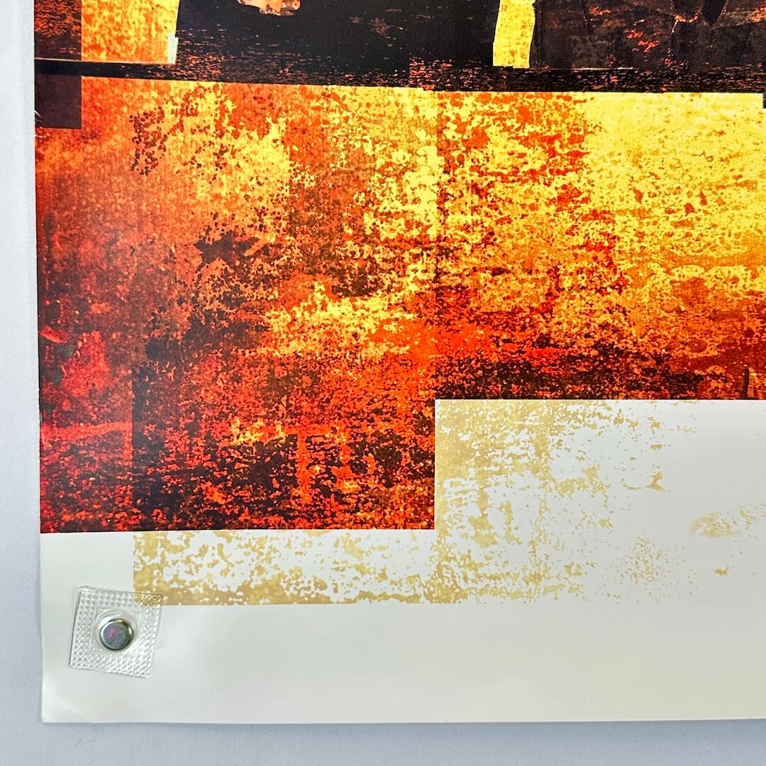 Bottom left corner with some edge wear