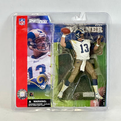 Action figure in packaging with NFL branding