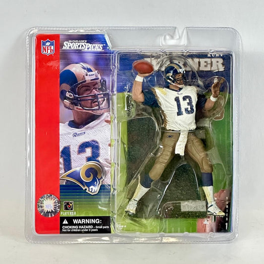 Action figure in packaging with NFL branding
