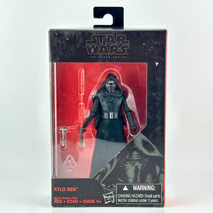 Star Wars The Black Series Kylo Ren action figure in its original window box packaging. 
