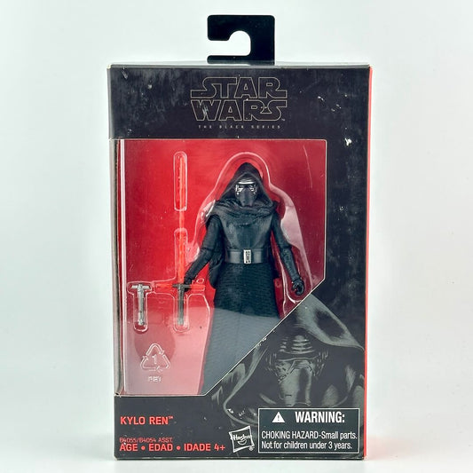 Star Wars The Black Series Kylo Ren action figure in its original window box packaging. 