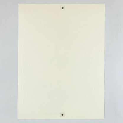 Backside of poster to show mint condition. 