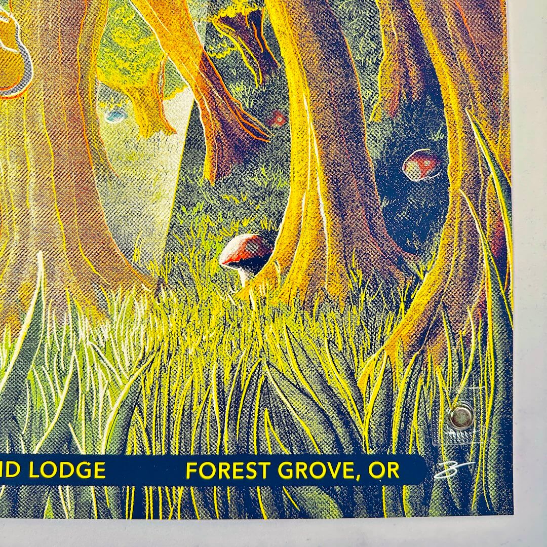 Bottom right corner with artist signature and in mint condition. 