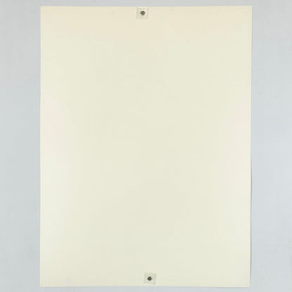 Backside of poster to show mint condition, no dents of scuffs. 
