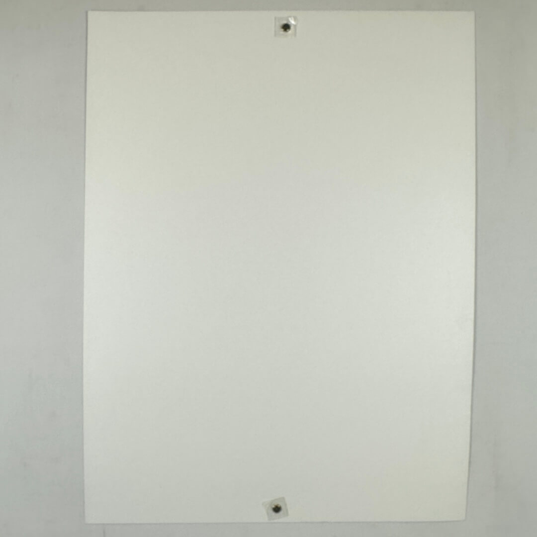 Backside of poster to show no damage and pristine condition. 