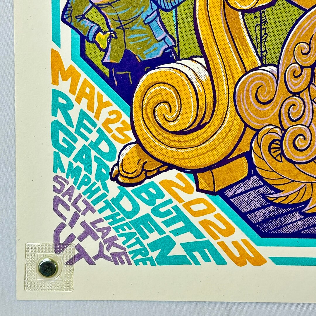 Bottom left corner of poster in mint condition. 