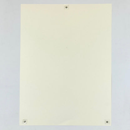 Backside of poster to show no damage and mint condition. 