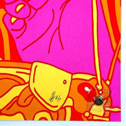 Bottom right corner, featuring artist signature and AP designation, in mint condition. 