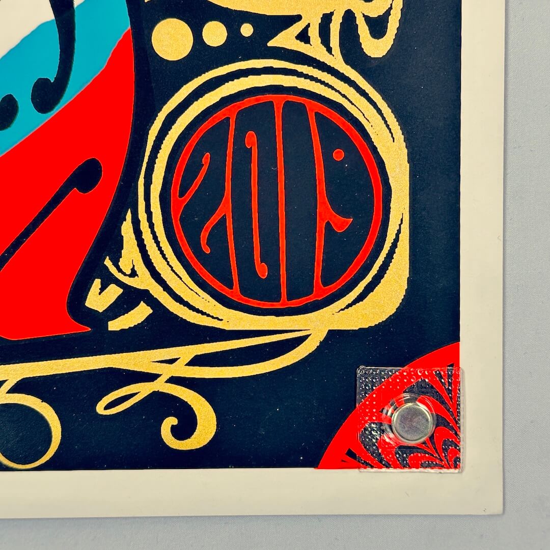 Bottom right corner of poster in mint condition. 