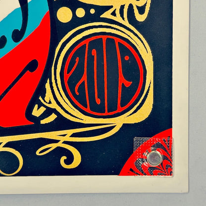 Bottom right corner of poster in mint condition. 