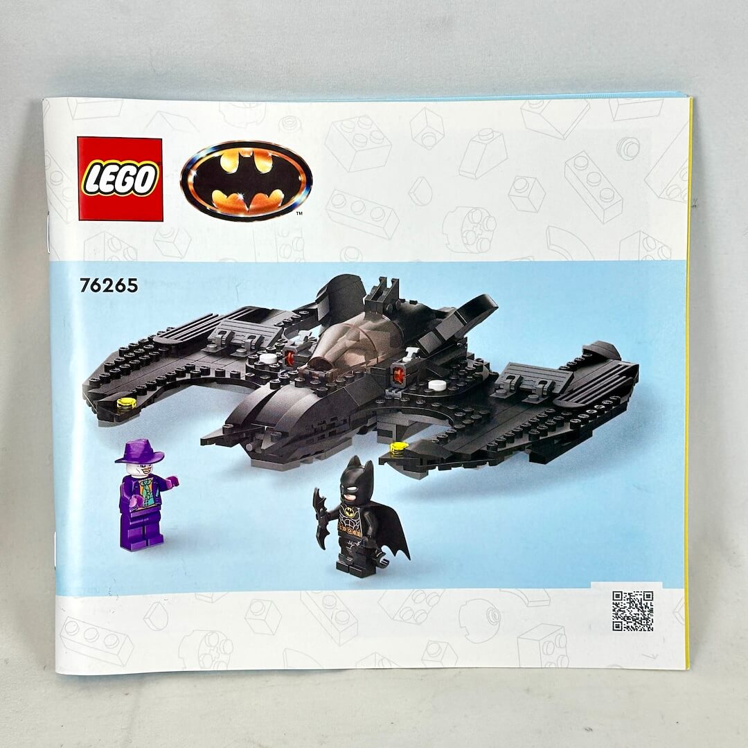 LEGO Batman Batmobile set packaging with LEGO and Batman logos on a gray background